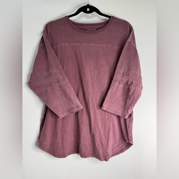 Womens BoxerCraft Favourite Oversized Jersey 100% Cotton Fall 3/4 Sleeve Sweater - Picture 1 of 4